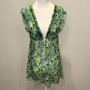 Gilly Hicks Floral Swim Coverup Size Small